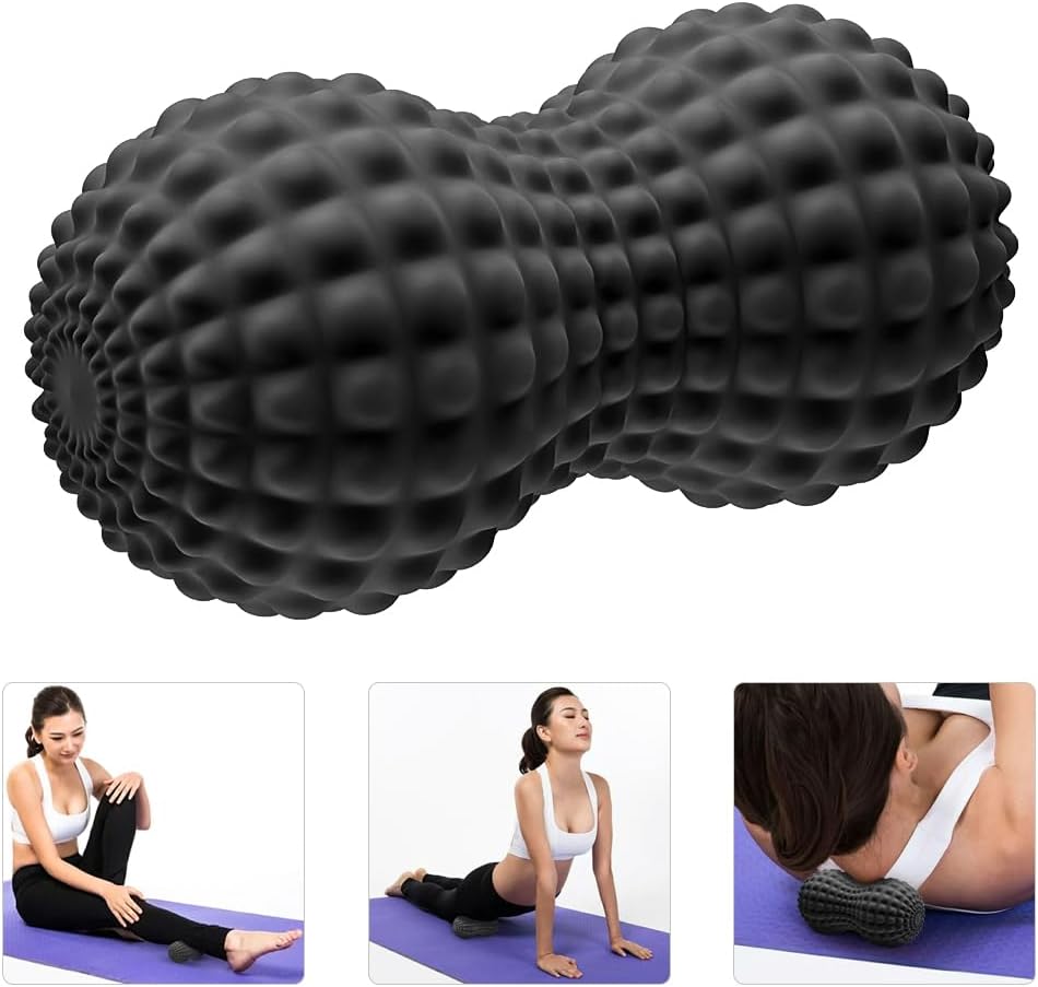 Ultimate Peanut Massage Ball: Double Lacrosse Roller for Deep Tissue Relief in Back, Neck, Shoulders, and More!