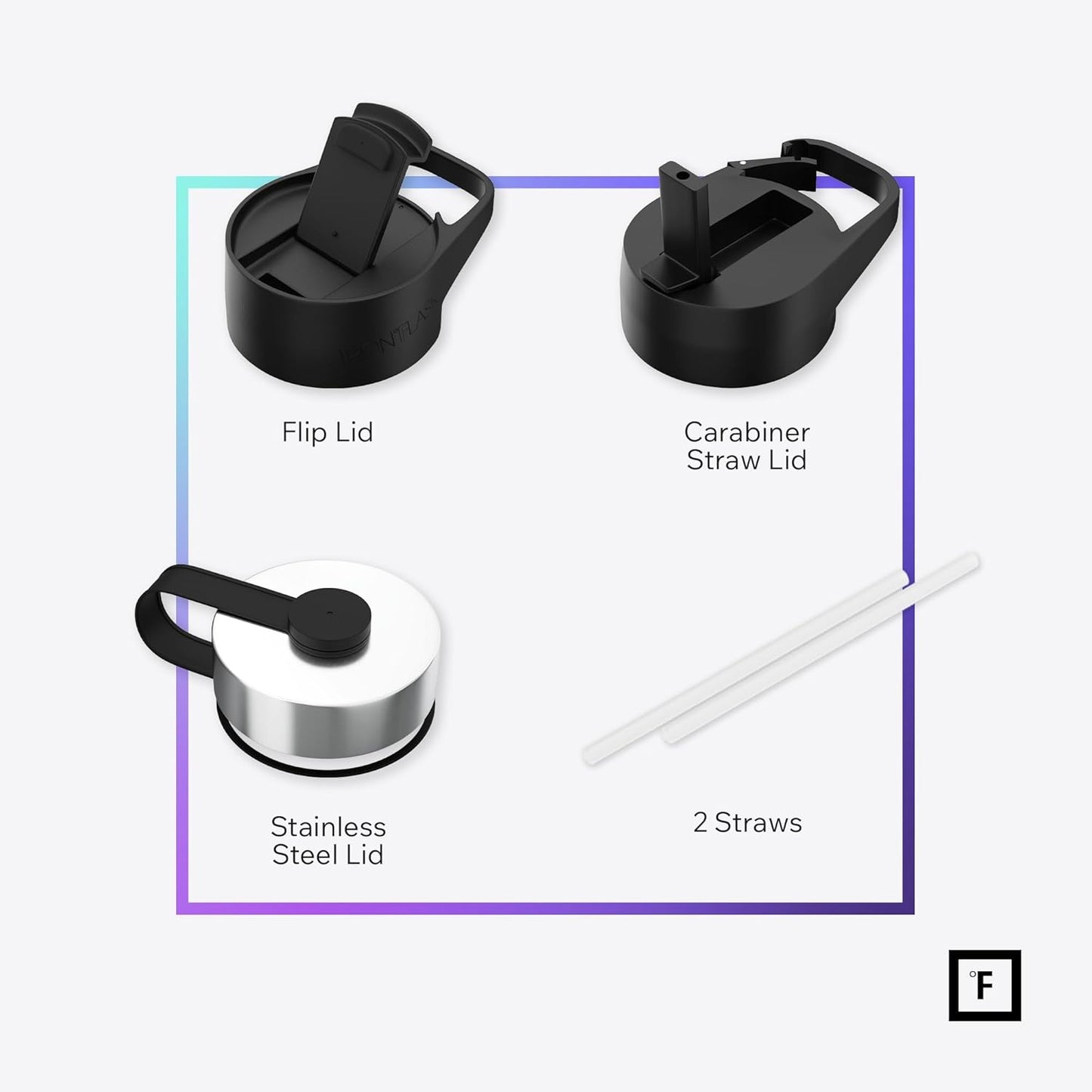 Stay Hydrated on Your Adventures: 32 Oz Wide Mouth Insulated Stainless Steel Flask with Straw in Midnight Black