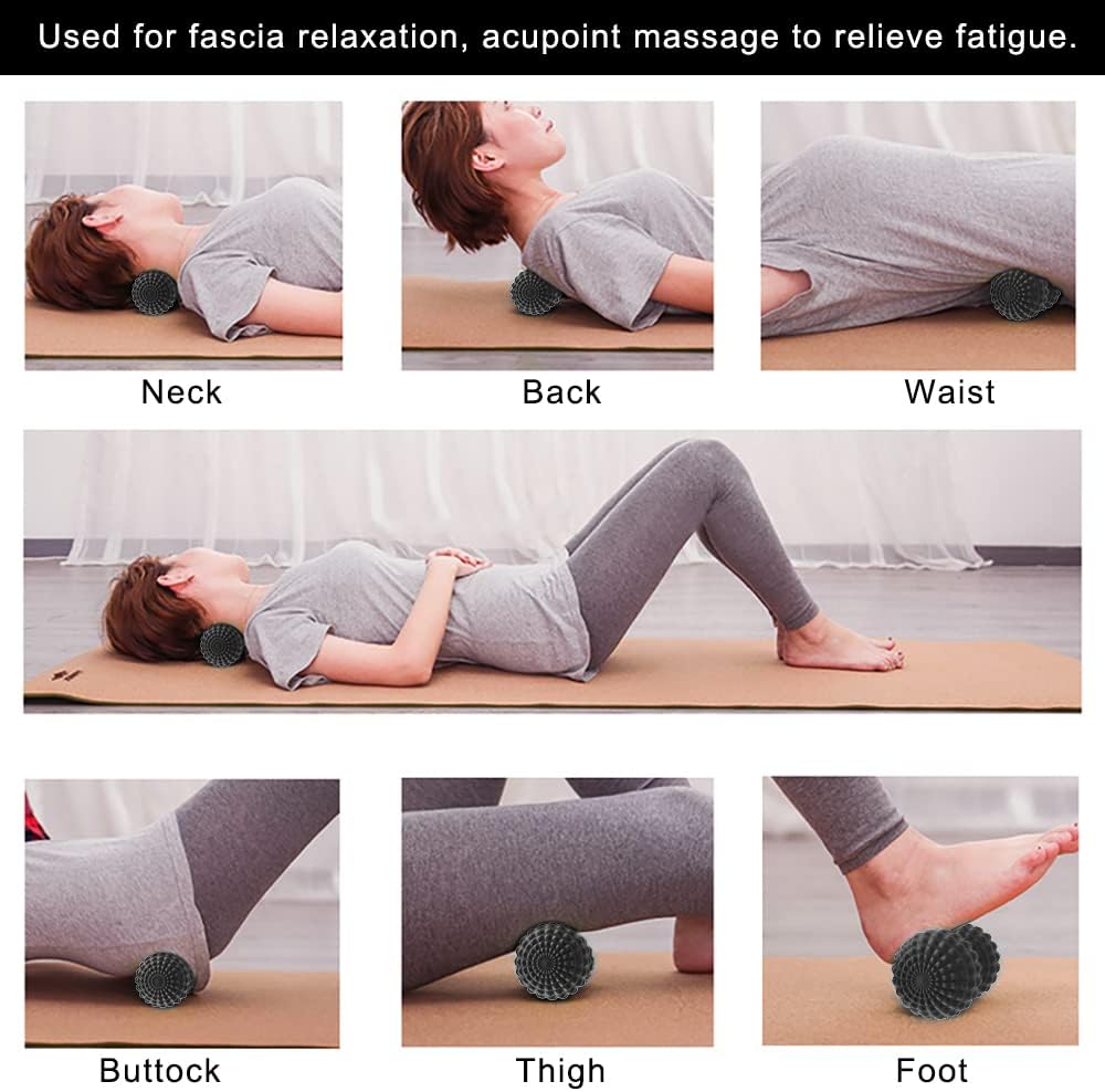 Ultimate Peanut Massage Ball: Double Lacrosse Roller for Deep Tissue Relief in Back, Neck, Shoulders, and More!