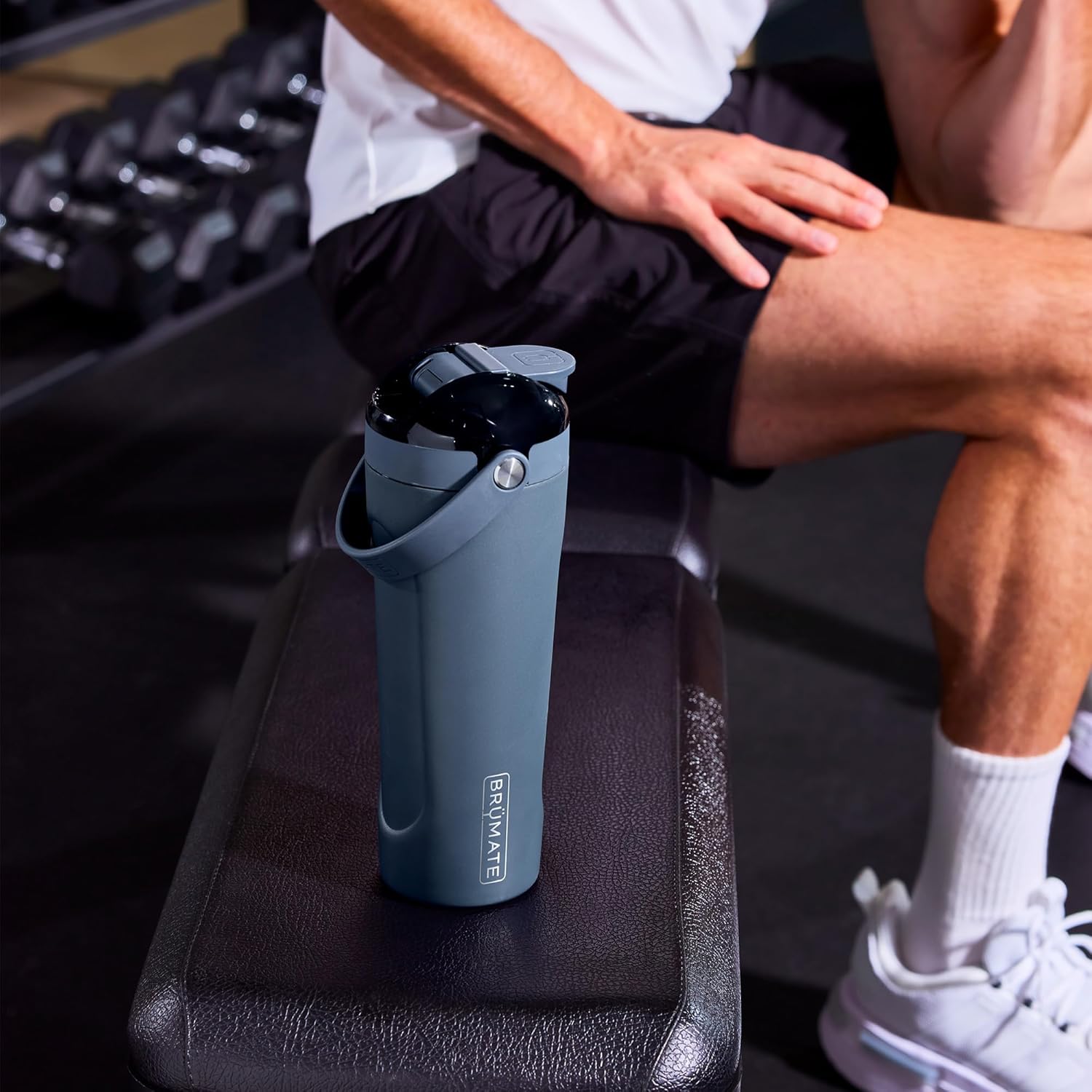 Elevate Your Hydration Game with the Nightfall Blue Multishaker Blender Shaker Bottle - 100% Leakproof Insulated Stainless Steel for Perfect Protein Shakes and Pre-Workout Drinks - 25oz Capacity