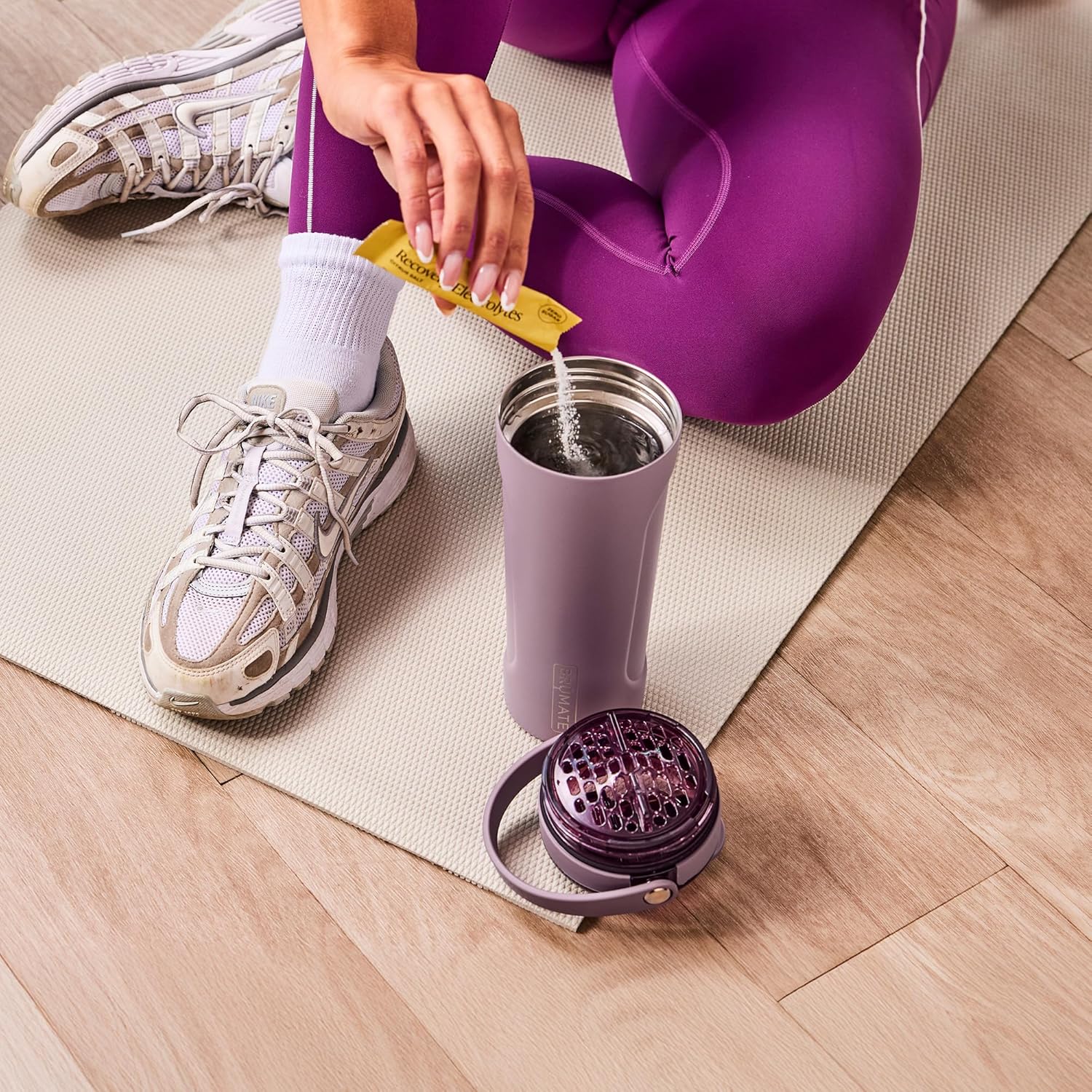 Elevate Your Hydration Game with the Nightfall Blue Multishaker Blender Shaker Bottle - 100% Leakproof Insulated Stainless Steel for Perfect Protein Shakes and Pre-Workout Drinks - 25oz Capacity