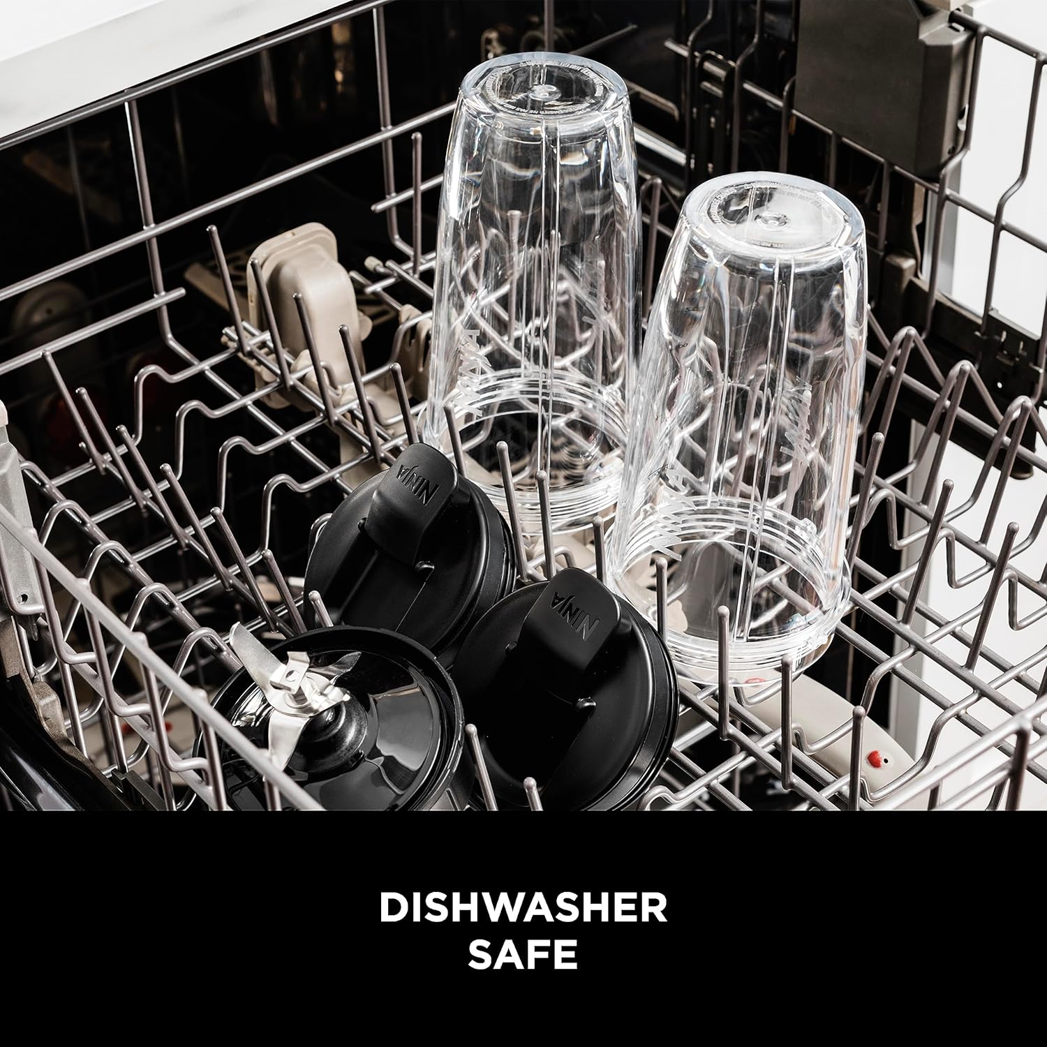 Ninja Fit Compact Personal Blender - Perfect for Smoothies, Shakes, and Frozen Drinks with 700-Watt Power and 2 Portable 16-Oz. Cups in Sleek Black