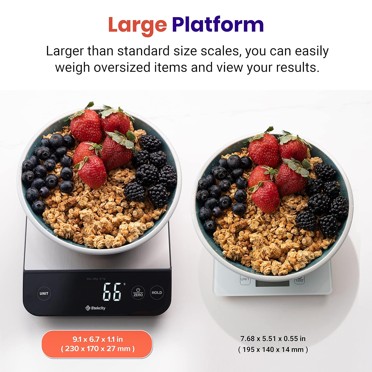 Precision Digital Kitchen Scale - 22Lb Capacity, Waterproof, USB Rechargeable, Perfect for Weight Loss, Baking & Cooking, 5 Units, 304 Stainless Steel