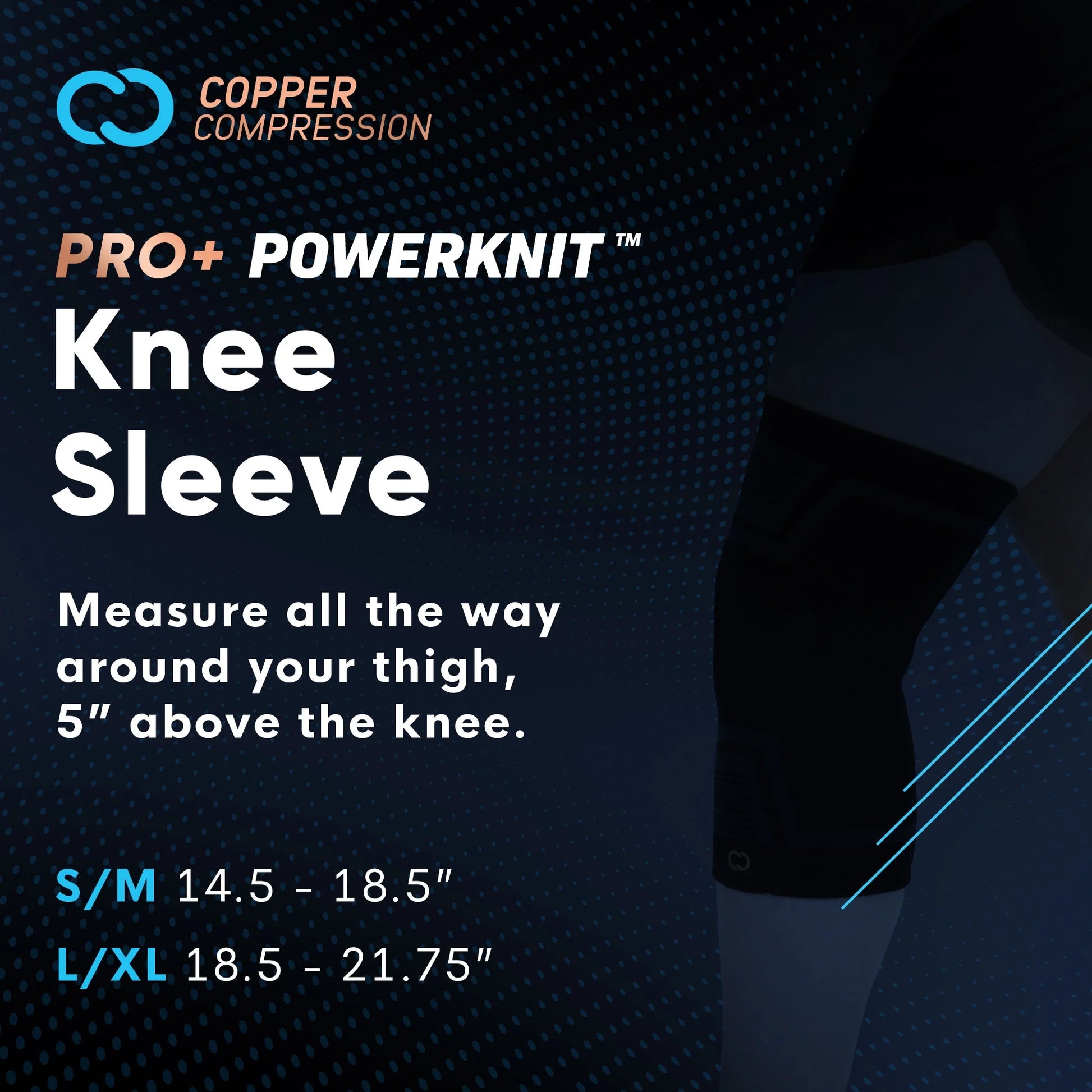 Elevate Your Performance with the PRO+ PowerKnit Compression Knee Sleeve L/XL - Unisex, Black, Ideal for Stability, Pain Relief, and Recovery